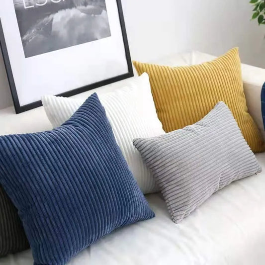 Striped Corduroy Cushion Cover Collection - The Dreamy Home