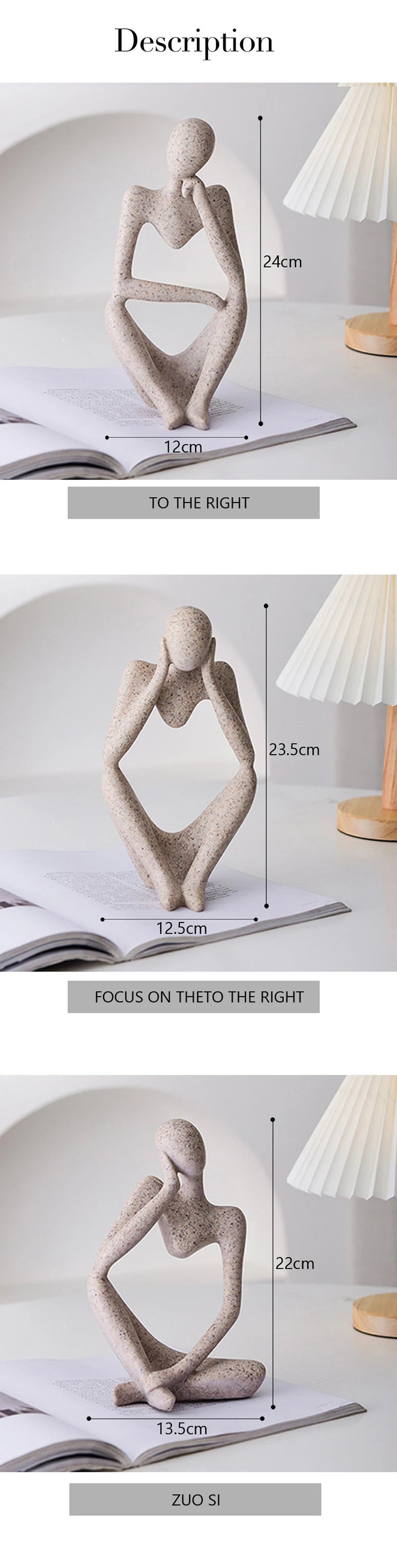 Abstract Thinker Statue - The Dreamy Home