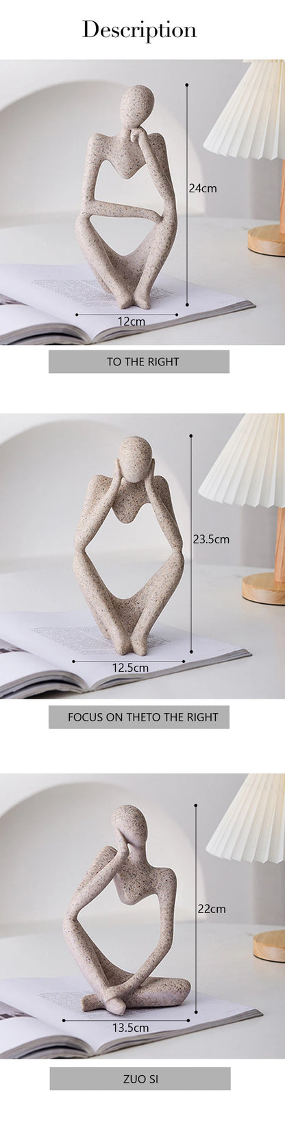 Abstract Thinker Statue - The Dreamy Home