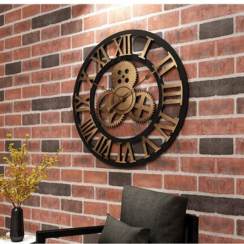 Creative Retro Gear Wall Clock - The Dreamy Home