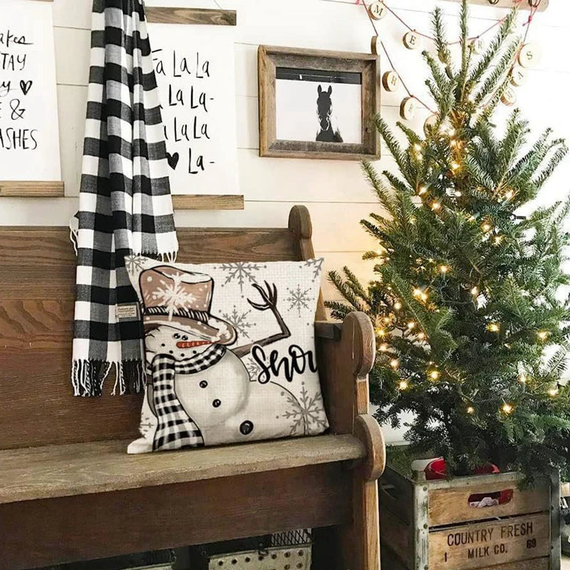 Linen Christmas Pillow Cover Collection - The Dreamy Home