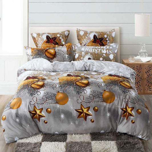 Christmas Queen Size Quilt/Duvet Cover Set - The Dreamy Home