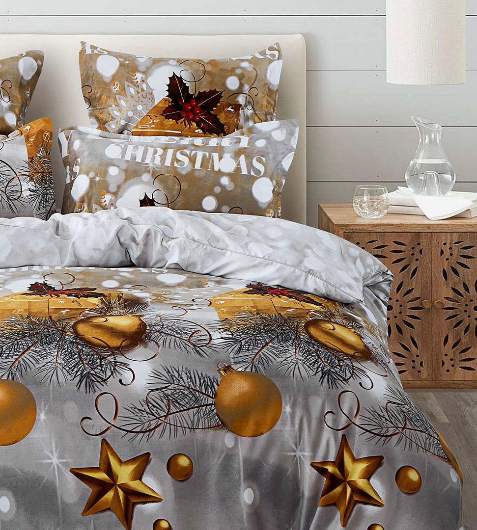 Christmas Queen Size Quilt/Duvet Cover Set - The Dreamy Home