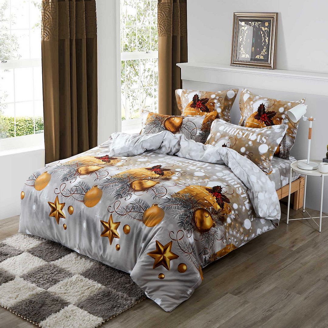 Christmas Queen Size Quilt/Duvet Cover Set - The Dreamy Home