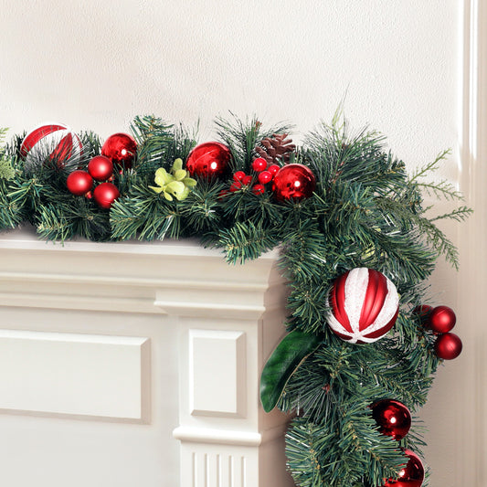 Jingle Jollys 2.7m Christmas Garland with Decorations - The Dreamy Home