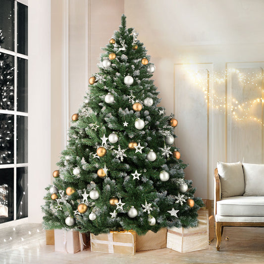 Jingle Jollys Snow-Frosted 180 cm Christmas Tree - The Dreamy Home